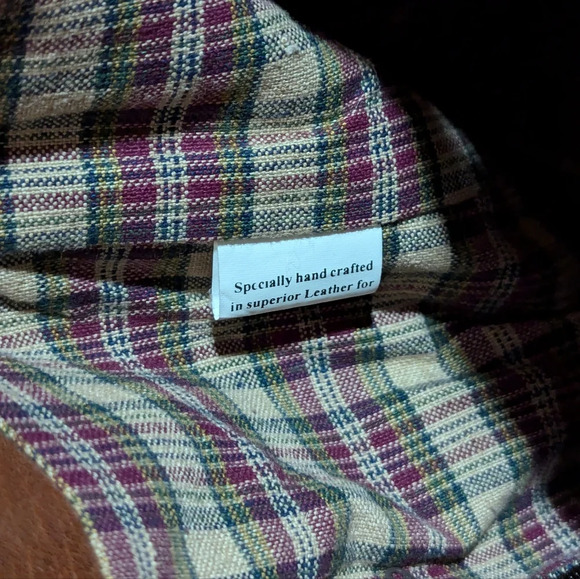 Overland Outfitters Brown Leather Backpack Zip Top Adjustable Straps Pockets - Picture 7 of 10